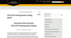 Desktop Screenshot of catalog.kennesaw.edu