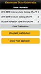 Mobile Screenshot of catalog.kennesaw.edu
